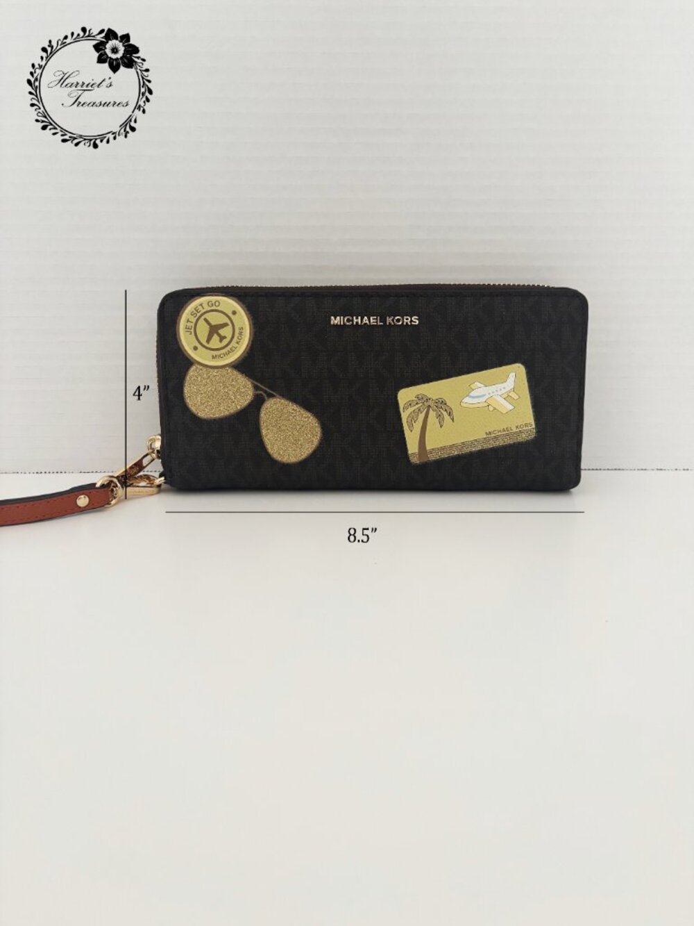 Michael Kors "Jet Set Go" Wristlet & Matching Wallet - Picture 7 of 8